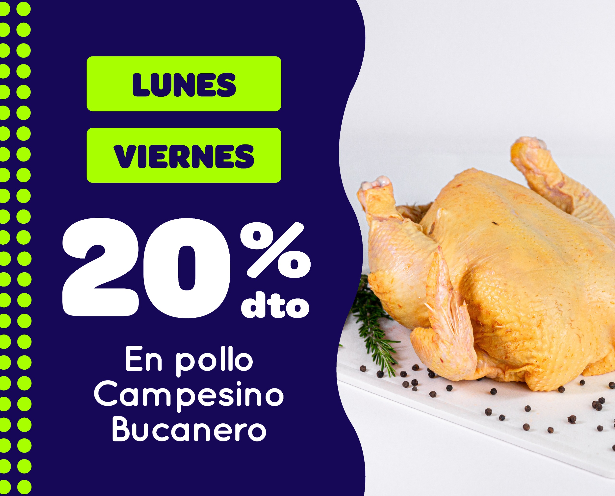 Descuento pollo Lunes y Viernes